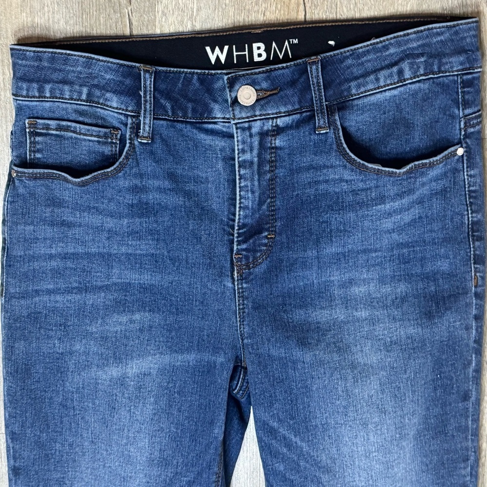 White House Black Market Skinny Classic 5-pocket Denim Blue Jeans, Size 6R - Picture 3 of 9